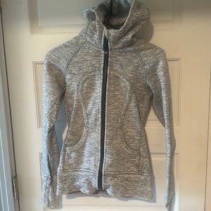 Grey and Navy Lululemon scuba hoodie